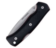Cudeman 337-GNF Mini Ranger Black G10 Saplı Klipsli ve Deri Kılıflı Çakı