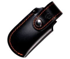 Cudeman 337-GNF Mini Ranger Black G10 Saplı Klipsli ve Deri Kılıflı Çakı