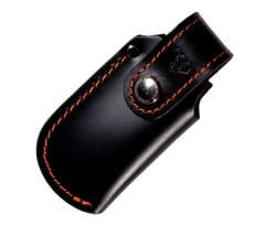 Cudeman 337-GVF Mini Ranger Green G10 Saplı Klipsli ve Deri Kılıflı Çakı