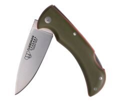 Cudeman 345-GVF Athenea Green G10 Saplı Deri Kılıflı Çakı