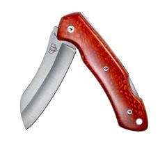 Cudeman 346-JRF Tundra Red Juma Deri Kılıflı Çakı