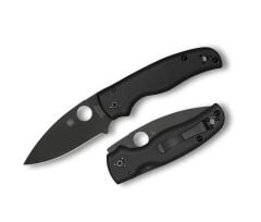 Spyderco Shaman Black G-10 Black Blade PlainEdge Çakı