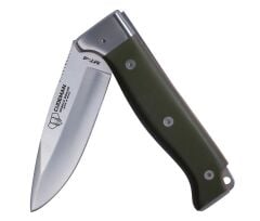 Cudeman 384-GVF MT-4 Green G10 Deri Kılıflı Çakı