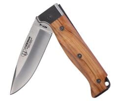 Cudeman 384-LF MT-4 Natural Olive Zeytin Saplı Deri Kılıflı Çakı