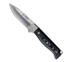 Cudeman 384-MF MT-4 Black Micarta Saplı Deri Kılıflı Çakı