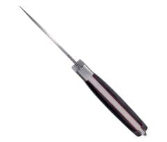 Cudeman 384-MF MT-4 Black Micarta Saplı Deri Kılıflı Çakı