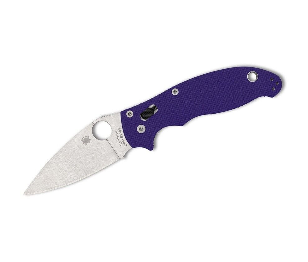Spyderco Manix 2 Dark Blue G-10 CPM S110V PlainEdge Çakı
