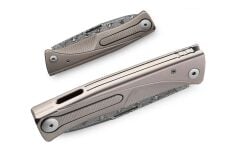 Lionsteel Thrill Damascus Grey Titanium Çakı