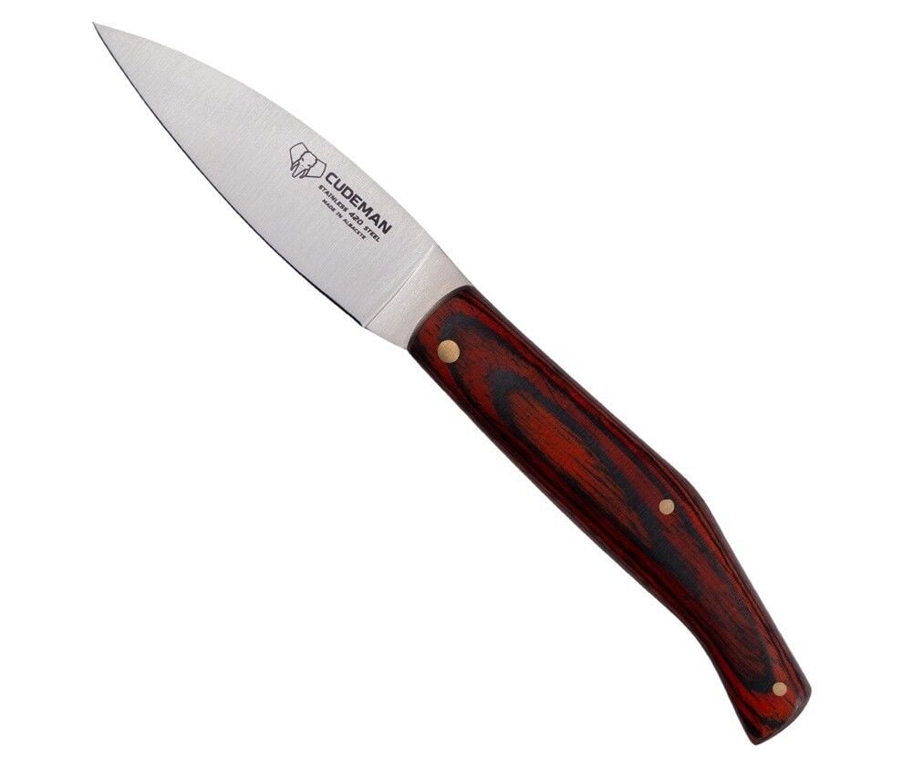 Cudeman 443-RF Catalana L Red Stamina Deri Kılıflı Çakı