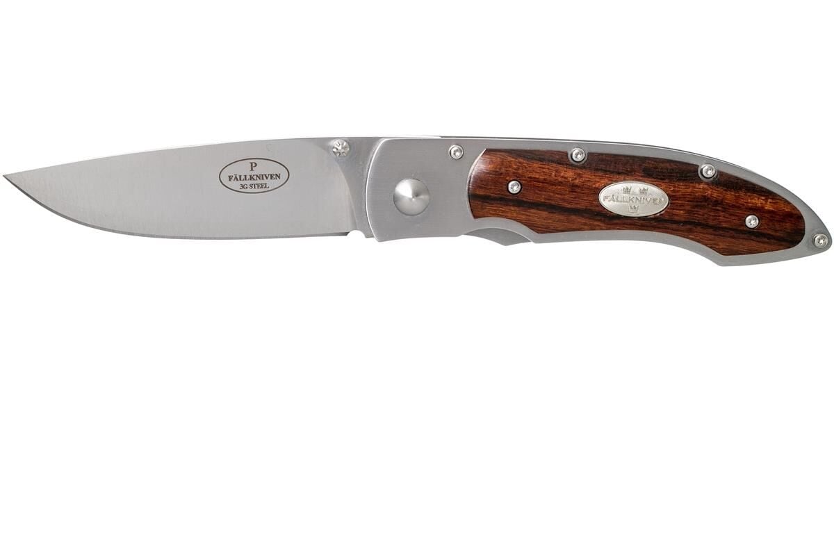 Fallkniven P3Gic Model P Folding Knife, Iron Wood Cordura Kılıflı Çakı