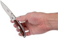 Fallkniven P3Gic Model P Folding Knife, Iron Wood Cordura Kılıflı Çakı