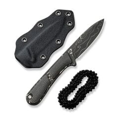 Civivi Mini Elementum Fixed Micarta Dark Green Damascus Bıçak