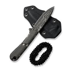 Civivi Mini Elementum Fixed Micarta Dark Green Damascus Bıçak