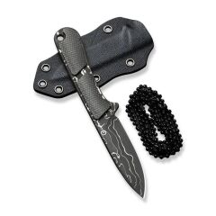 Civivi Mini Elementum Fixed Micarta Dark Green Damascus Bıçak