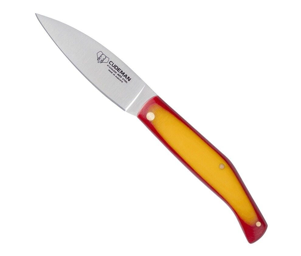 Cudeman 443-BEF Catalana L Spanish Flag Micarta Saplı Deri Kılıflı Çakı