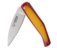 Cudeman 443-BEF Catalana L Spanish Flag Micarta Saplı Deri Kılıflı Çakı