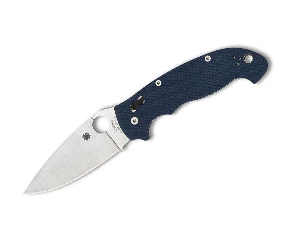 Spyderco Manix 2 XL Cobalt Blue G10 CPM SPY27 PlainEdge Çakı