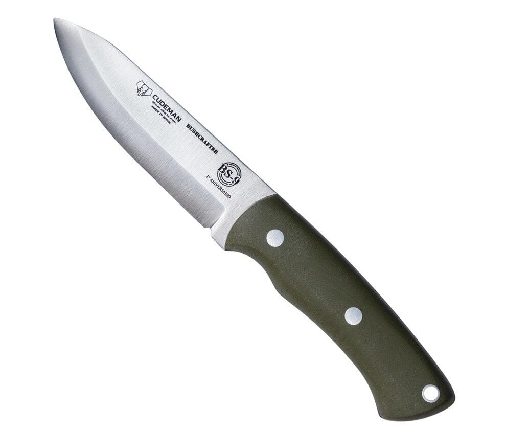 Cudeman 206-GV Bushcrafter Green G10 Saplı Deri Kılıflı Bıçak