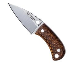 Cudeman 200-JM Yoda Brown Juma Micarta Saplı Deri Kılıflı Bıçak
