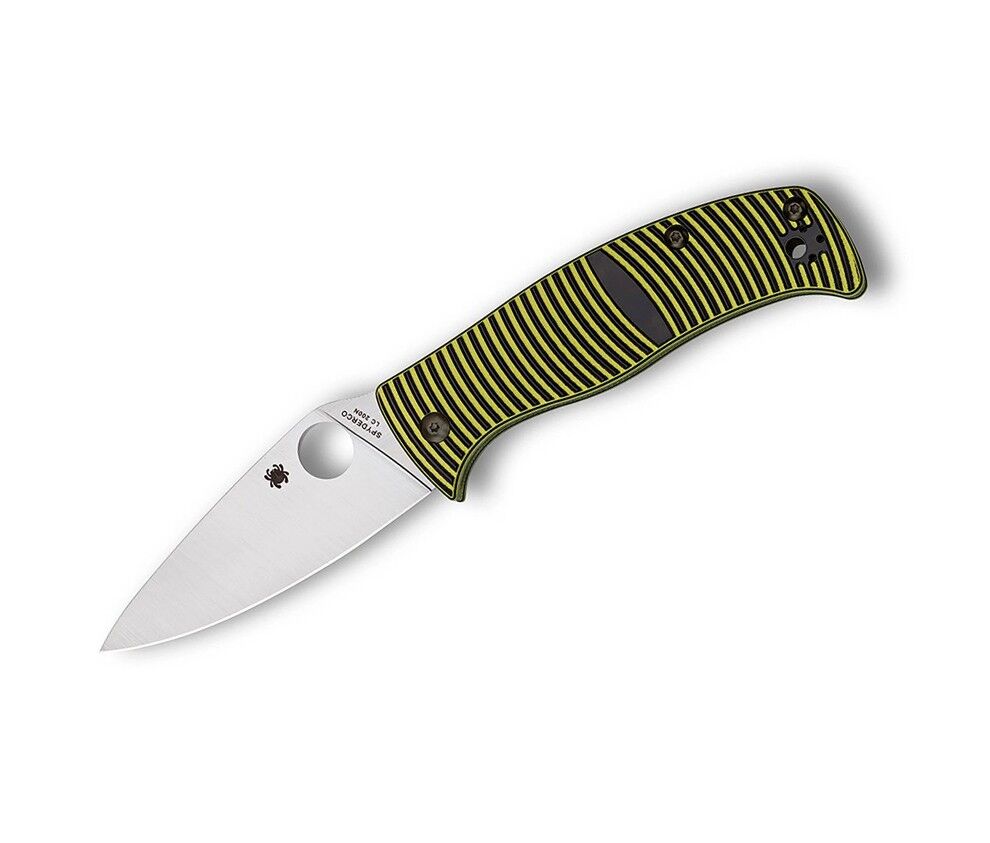 Spyderco Caribbean G-10 LC200N Leaf PlainEdge Çakı