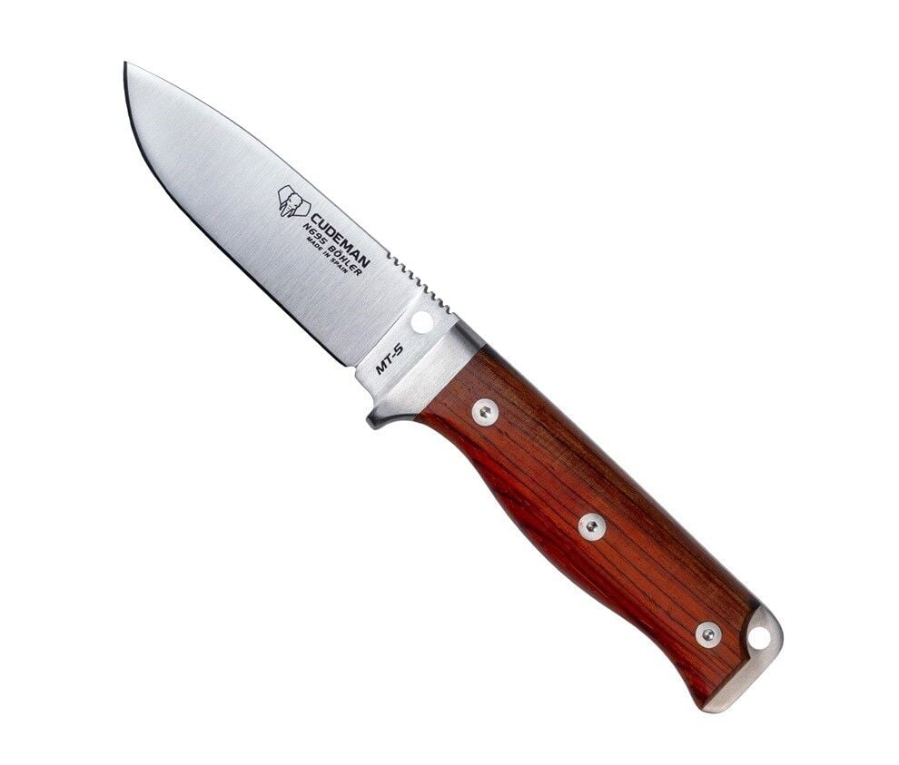 Cudeman 120-K MT-5 Cocobolo Ağacı Saplı Deri Kılıflı Bıçak