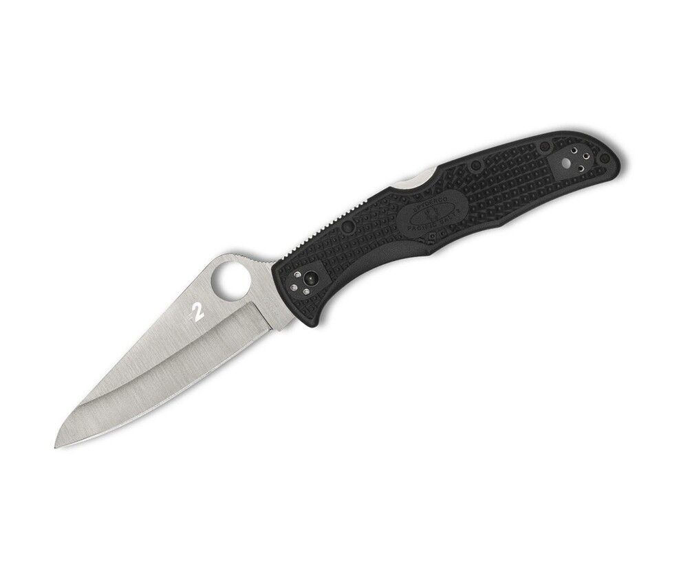 Spyderco Pacific Salt 2 Black Lightweight PlainEdge Çakı