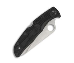 Spyderco Pacific Salt 2 Black Lightweight Black Blade PlainEdge Çakı