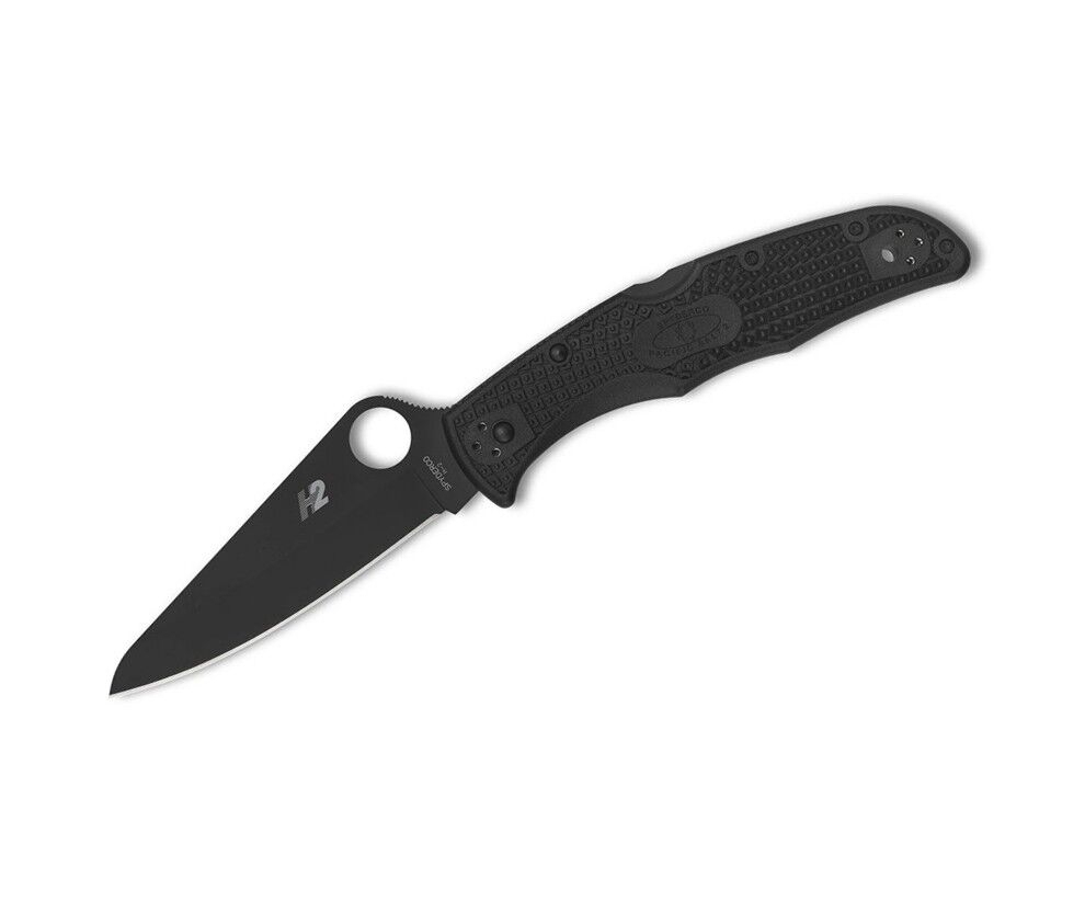 Spyderco Pacific Salt 2 Black Lightweight Black Blade PlainEdge Çakı