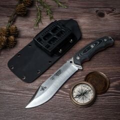 Cudeman 125-M-K JJSK2 Black Mikarta Saplı Kydex Kılıflı Bıçak