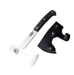 Cudeman 175-M Eagle Micarta Saplı N695 Deri Kılıflı Balta