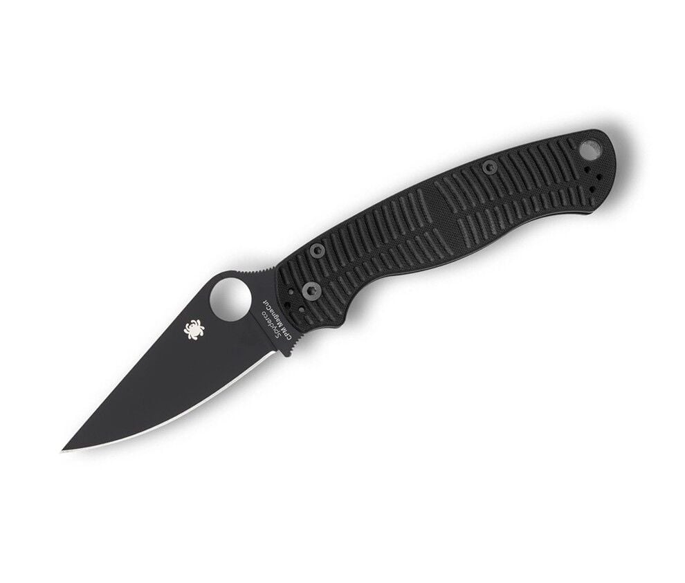 Spyderco Para Military 2 Salt Black G10 CPM MagnaCut Black Blade PlainEdge Çakı