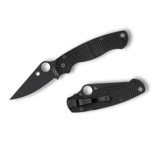 Spyderco Para Military 2 Salt Black G10 CPM MagnaCut Black Blade PlainEdge Çakı