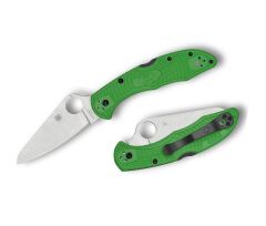 Spyderco Salt 2 Green Lightweight LC200N PlainEdge Çakı