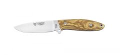 Cudeman 255-L Suther Olive Wood Zeytin Ağacı Saplı Deri Kılıflı Bıçak