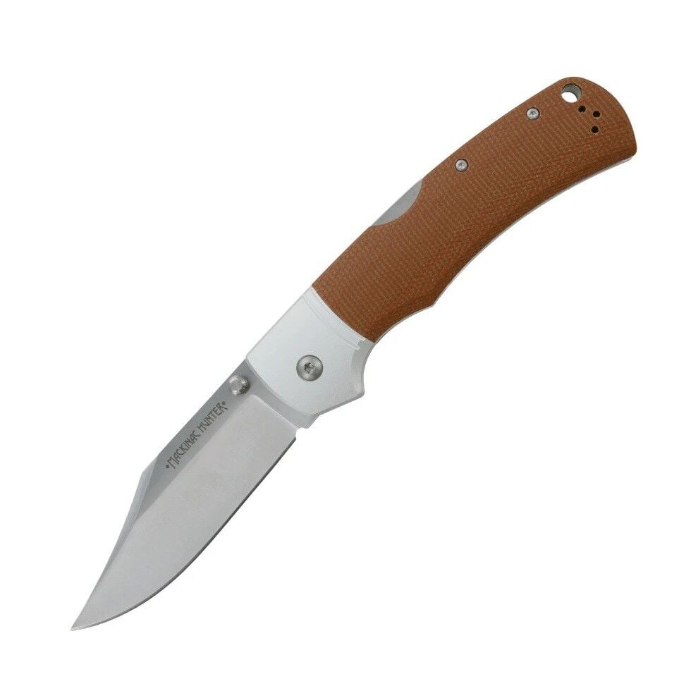 Cold Steel Mackinac Hunter AUS10 Clip Point Brown Micarta Çakı