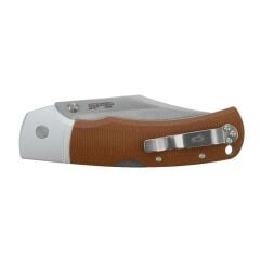 Cold Steel Mackinac Hunter AUS10 Clip Point Brown Micarta Çakı