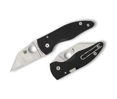 Spyderco Microjimbo Black G-10 Black Blade PlainEdge Çakı