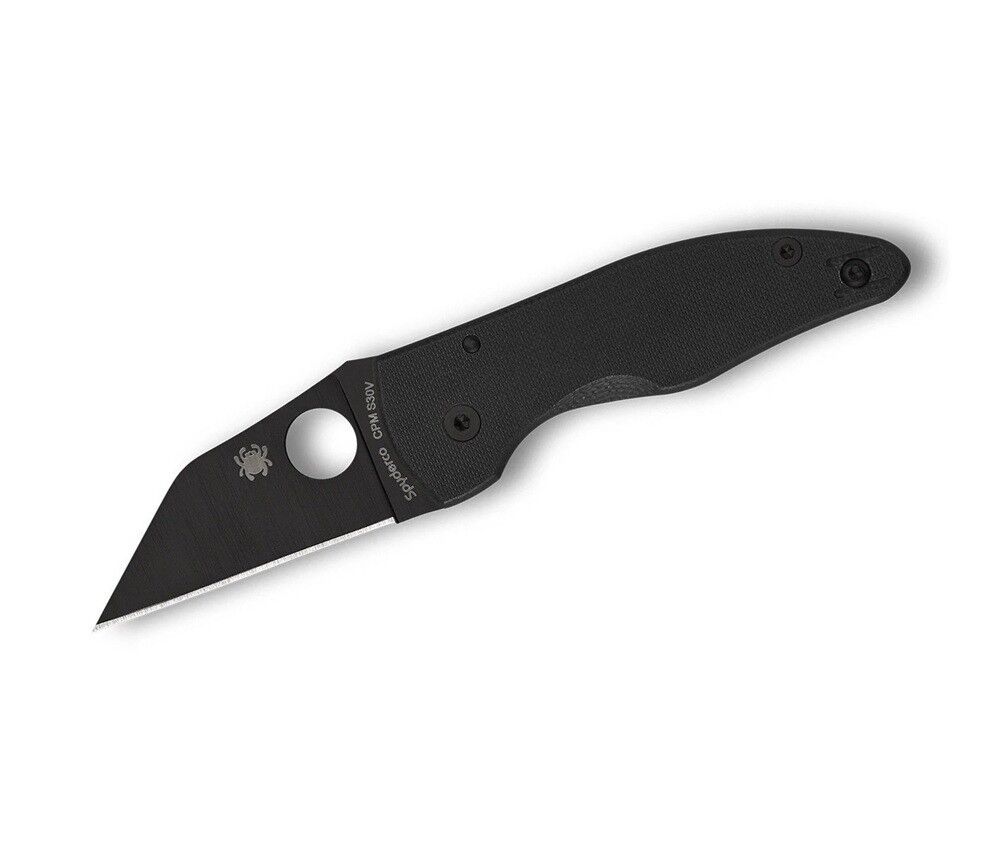Spyderco Microjimbo Black G-10 Black Blade PlainEdge Çakı