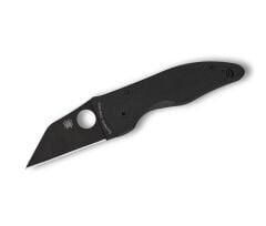 Spyderco Microjimbo Black G-10 Black Blade PlainEdge Çakı