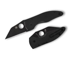 Spyderco Microjimbo Black G-10 Black Blade PlainEdge Çakı