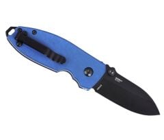 CRKT Squid Button Lock Micarta Blue Çakı