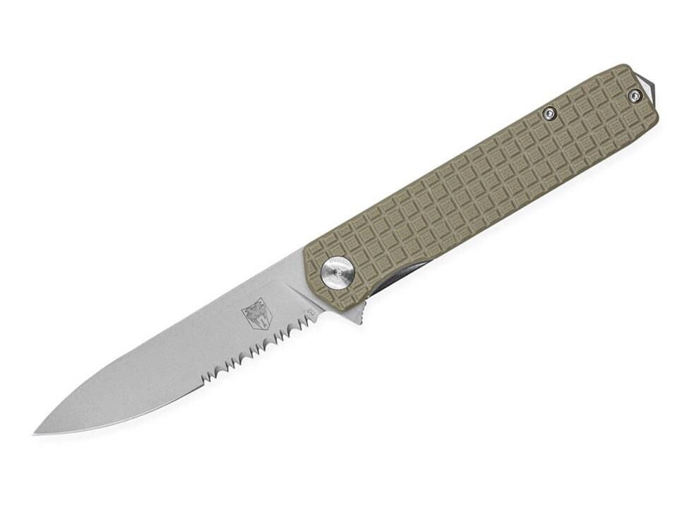 CobraTec Medium Cayden Tan Serrated Çakı