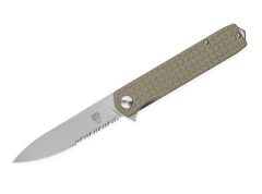 CobraTec Medium Cayden Tan Serrated Çakı