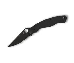 Spyderco Military 2 G10 Black Blade PlainEdge Çakı