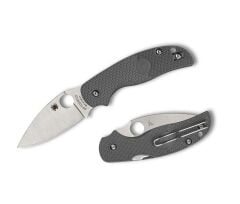 Spyderco SAGE 5 Gray Lifgtweight Maxamet PlainEdge Çakı