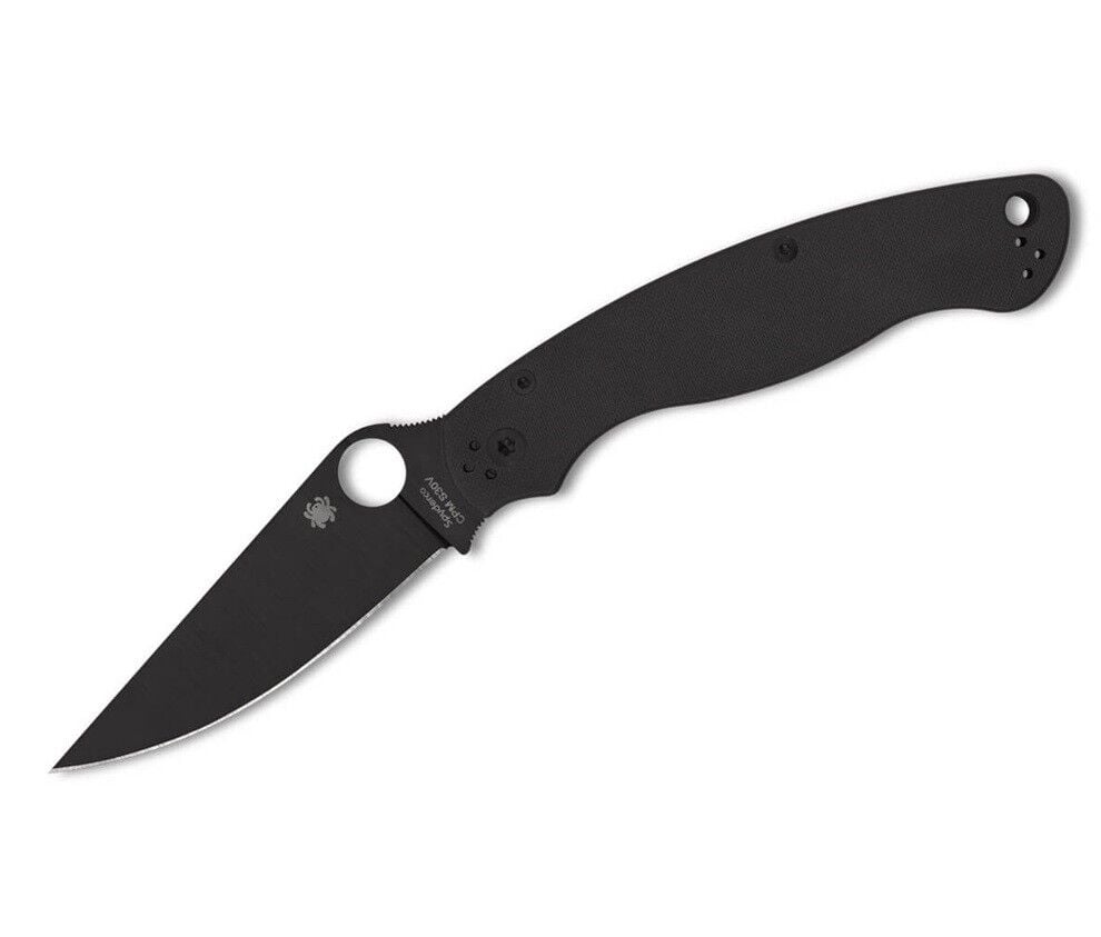 Spyderco Military 2 G10 Black Blade PlainEdge Çakı