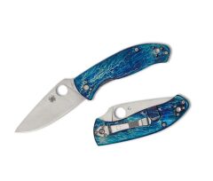 Spyderco Tenacious Blue TI D2 PlainEdge Çakı