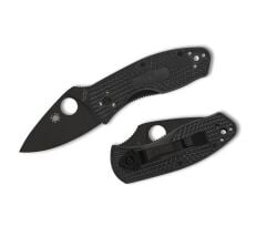 Spyderco Ambitious Black Lightweight Black Blade PlainEdge Çakı