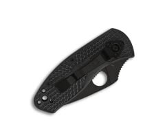 Spyderco Ambitious Black Lightweight Black Blade PlainEdge Çakı