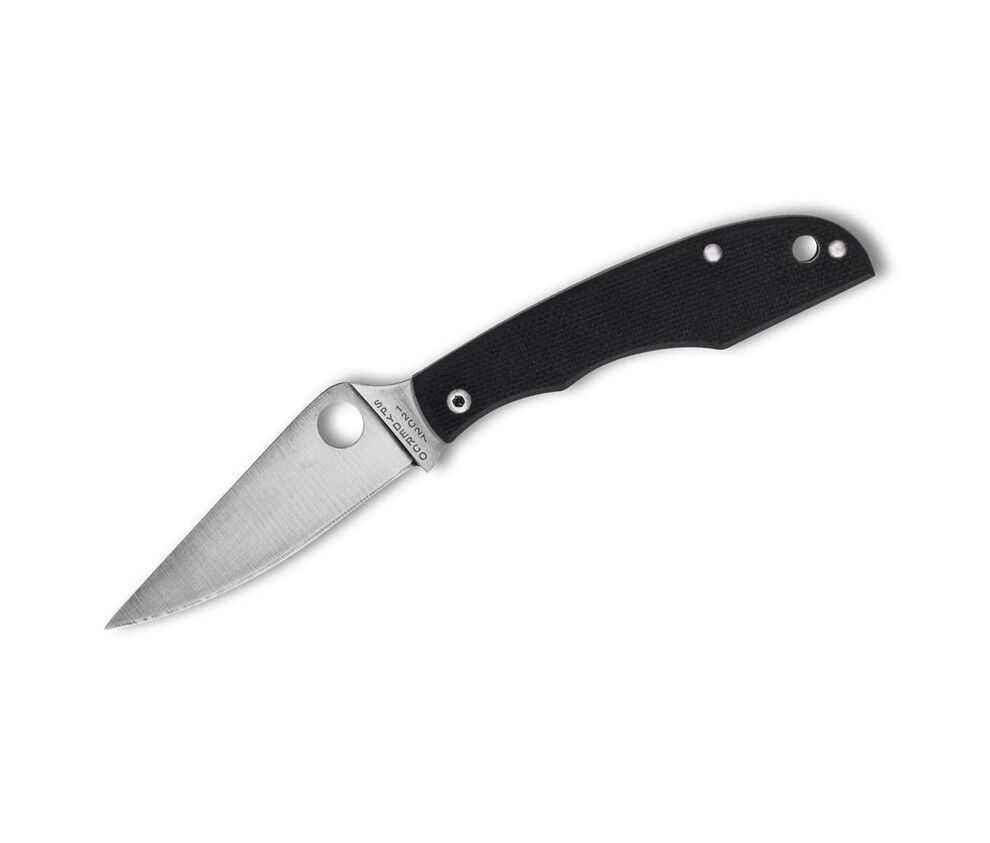 Spyderco Grasshopper G10 Black PlainEdge Çakı